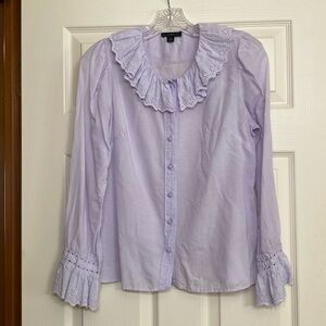 Jcrew embroidered-peasant blouse size 6